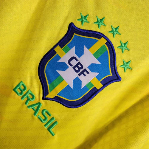 Maillot Brésil Concept Oiseaux Vert et Jaune 24/25