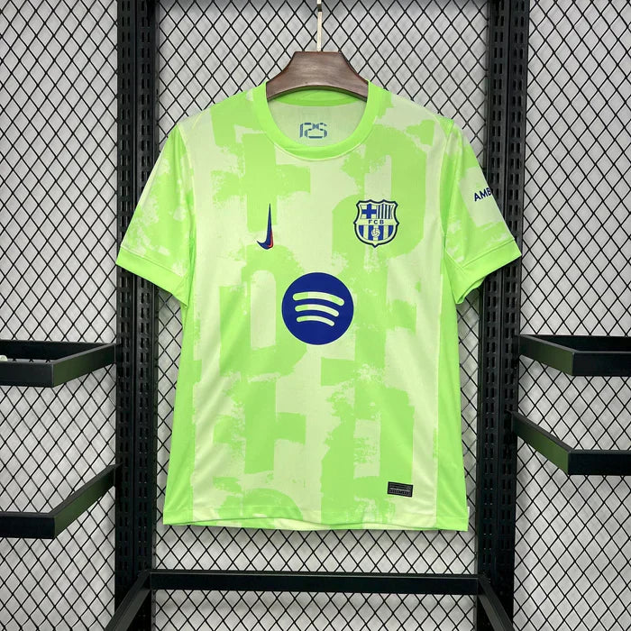 Maillot Barcelone Third Vert et Bleu 24/25