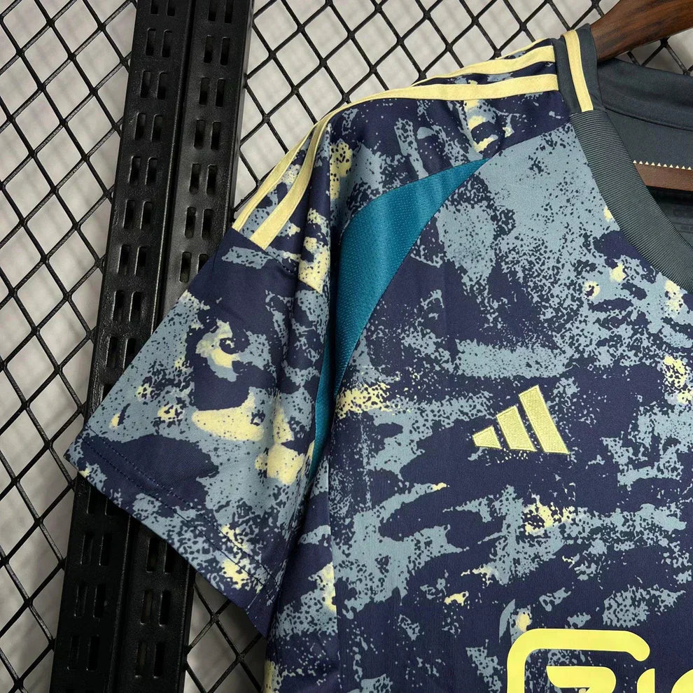 Maillot Ajax Extérieur Jaune et Bleu 24/25